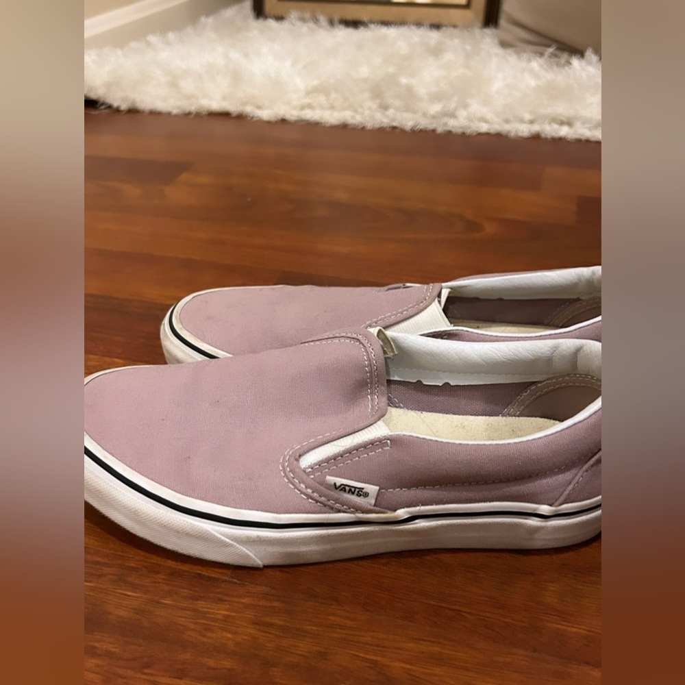 Purple slip on vans